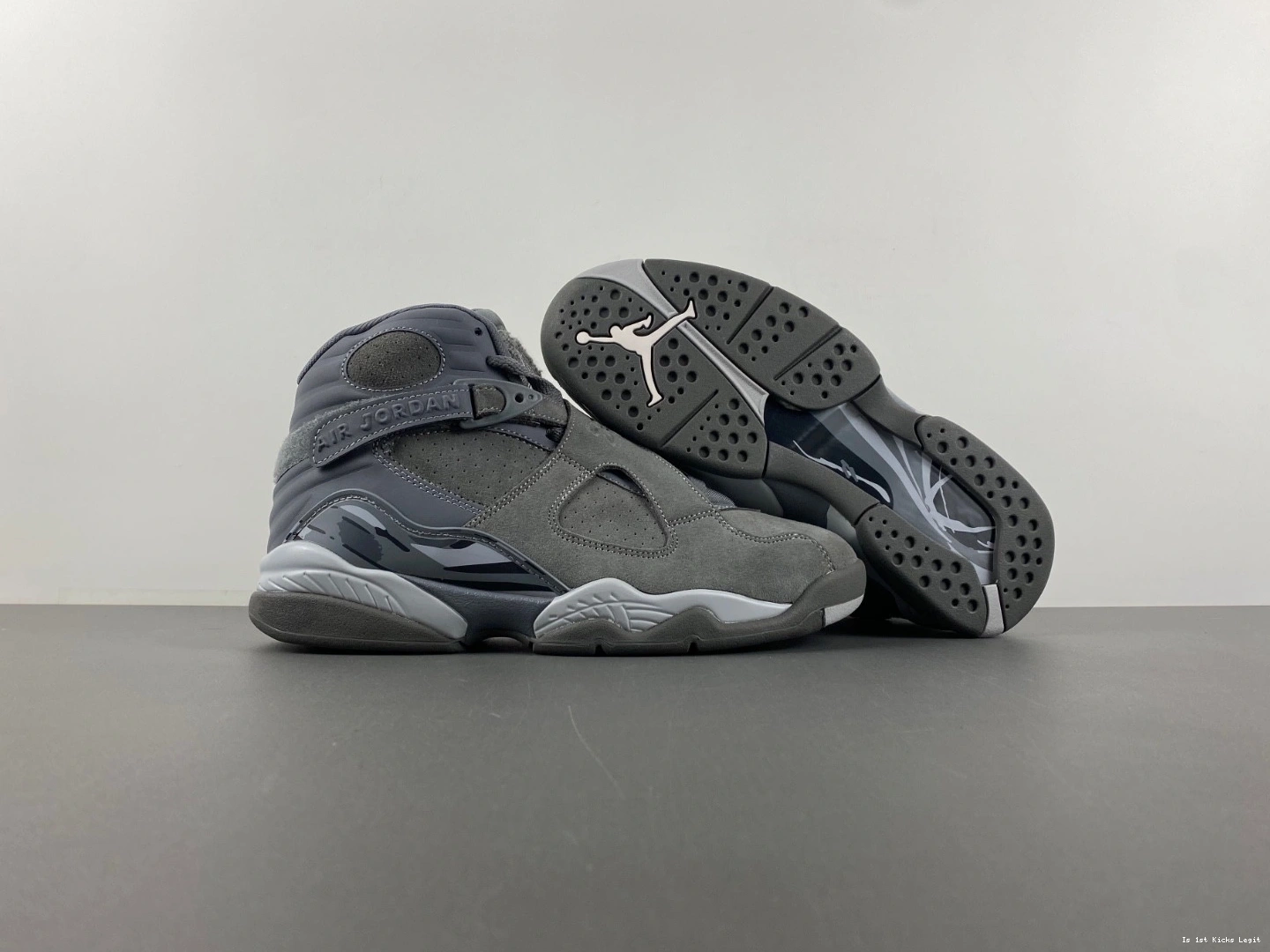 Cool Jordan 305381-014 Retro 8 - Grey Men's 1224